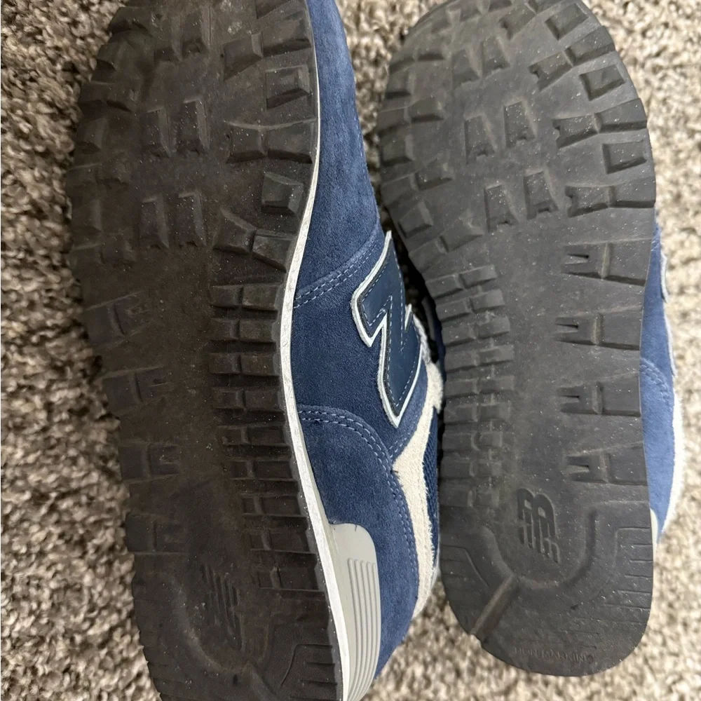 New Balance Blue and White Classic 574 Sneakers women’s size 6.5 - Picture 3 of 5